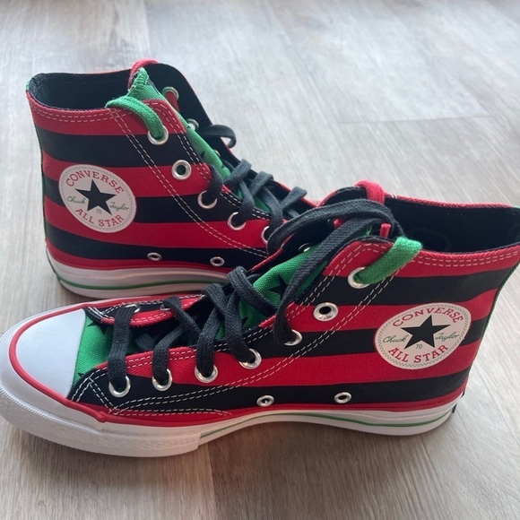 Converse x Denim Tears Chuck 70 High Top Black Beauty/Fiery Red - Picture 2 of 8